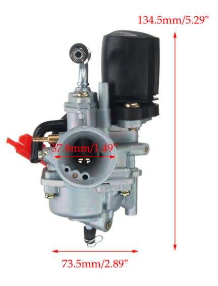 Carburetor Carb For Yamaha Piaggio Zip Jog 50cc 90cc 110cc ATV Quad Go Kart