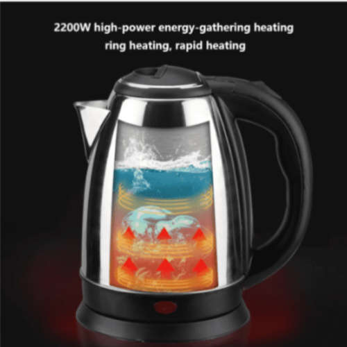 Electric Kettle Stainless Steel 2 Liter Tea Kettle, Hot Water Boiler Auto Shut-Off, Boil-Dry Protect