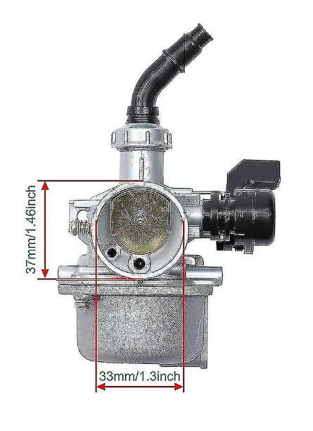 Carburetor PZ19 For 70 90 110 125cc Atv Quad 4 Wheeler Dirt Bike Motorbike