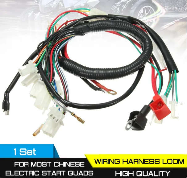 ATV Electric Quad Pit Bike CDI Wire Harness Stator Assembly Wiring Set 50cc 70cc 90cc 110cc 125cc
