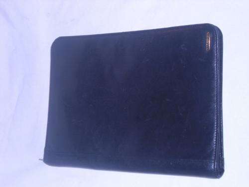 Genuine Leather Black Documents Folder
