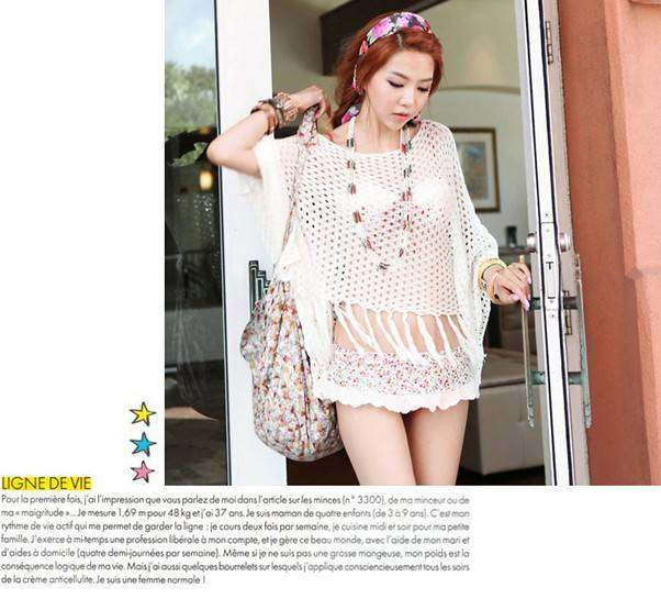 !!!!NEW ARRIVAL !!!! White crochet top. All size