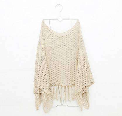 !!!!NEW ARRIVAL !!!! Cream crochet top. All size