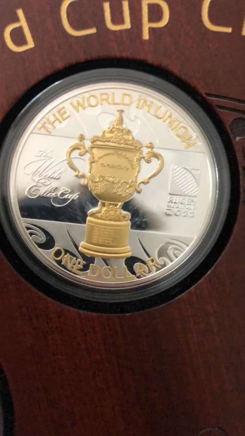 Rugby World Cup Champions 5X1oz silver collectible coin set