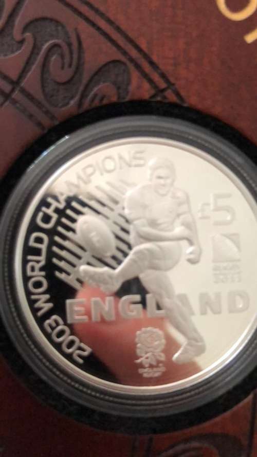 Rugby World Cup Champions 5X1oz silver collectible coin set