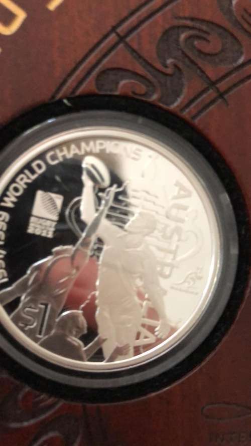 Rugby World Cup Champions 5X1oz silver collectible coin set