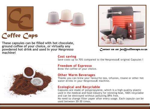 REFILLABLE CAPSULES FOR NESPRESSO MACHINES