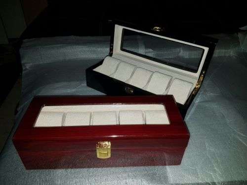 Perfect 5 Slots Cherry Wood Watch box - Travelling Pack