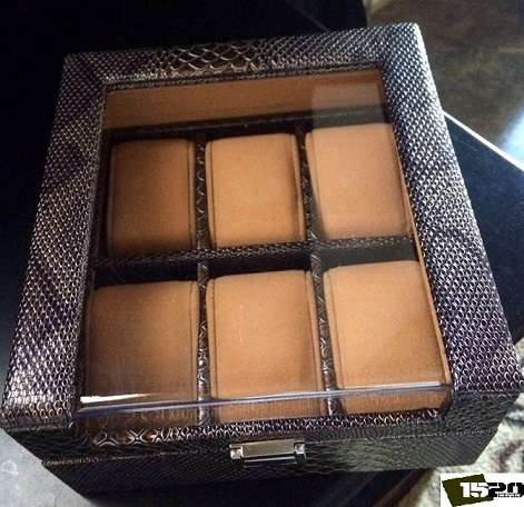 Perfect Xmas Gift Vintage look Snake 6 Slots watch box