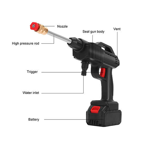 Portable Rechargeable High Pressure Car Wash Spray Water Gun Garden House Cleaning Machine