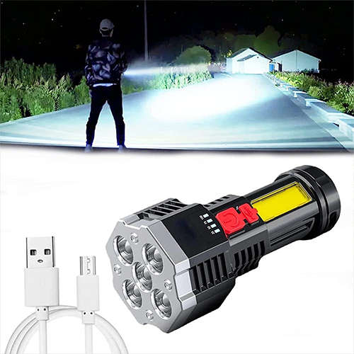 LED Portable High Light Focus Super Bright Outdoor Lighting Flashlight