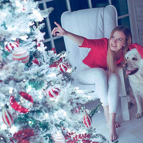 5 Meters LED White Snowflake Fairy Light Strip Hanging XMAS Decoration