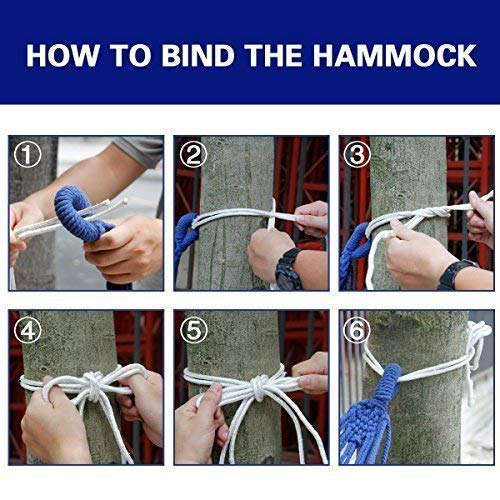 Camping Swing Canvas Stripe Portable Hammock Outdoor Garden Sports Home Travel Hammock