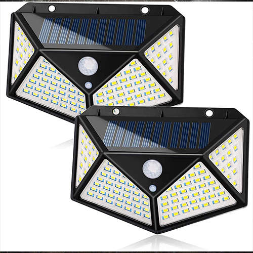 LED Outdoor Solar Wall Light PIR Motion Sensor Garden Security Solar Light