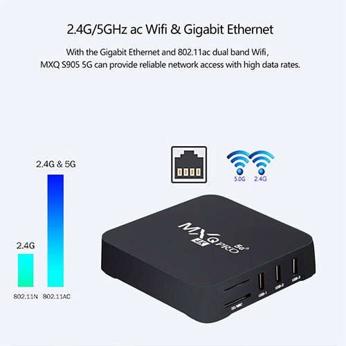 HD Wifi Android 7.1 Quad Core Smart TV Box Media Player