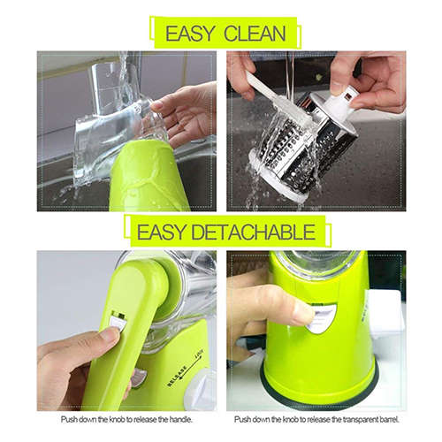 3-in-1 Handheld Spiral Drum Vegetable Slicer