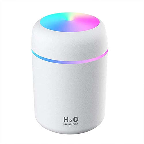 Portable Mini Humidifier 300ml Cool Mist Humidifier with Night Light Air Purifier