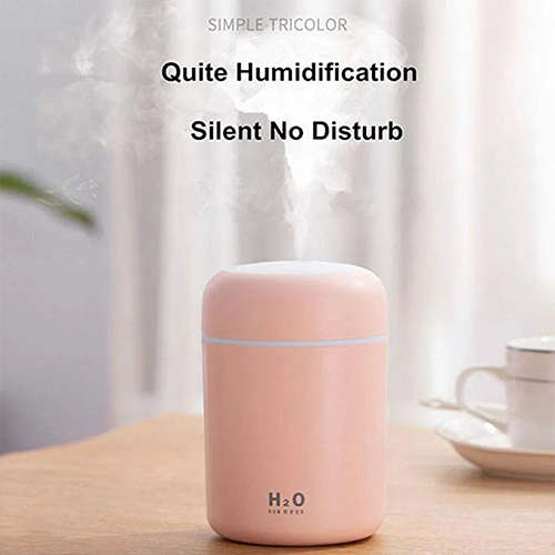 Portable Mini Humidifier 300ml Cool Mist Humidifier with Night Light Air Purifier