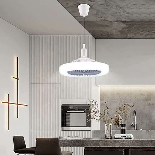 30WLED Ceiling Fan Light Lamp Base Chandelier Fan 3-speed Ceiling Light