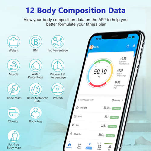 Smart Electronic Weight Scale With Temperature Monitoring Function