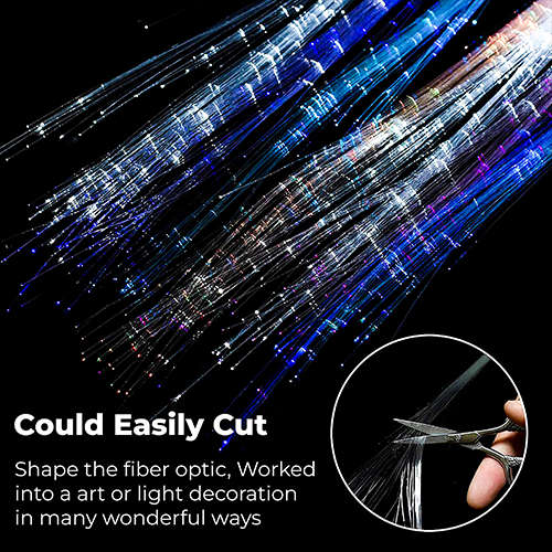 LED Party Colorful Butterfly Wig Braids Luminous Fiber Optic Hair Clip