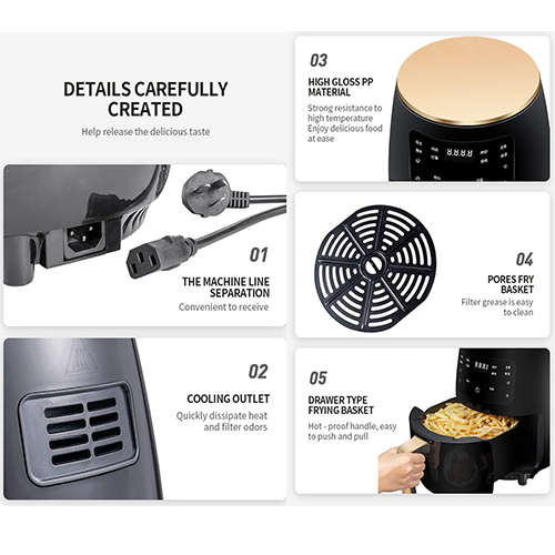 4.5L Digital Display Air Fryer Without Oil