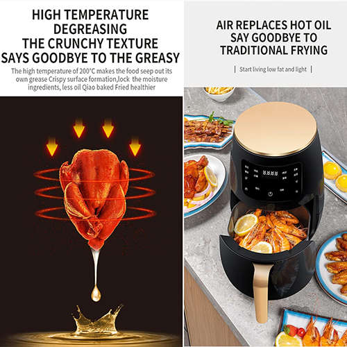 4.5L Digital Display Air Fryer Without Oil