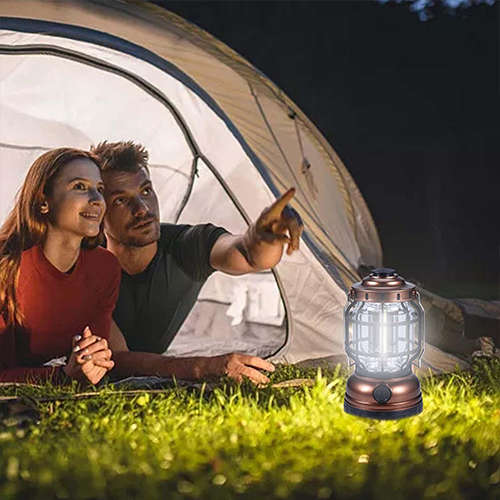 Portable Multifunctional Retro Camping Light Emergency Light