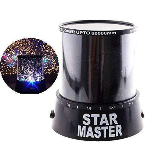 Colorful Romantic LED Universe Starry Sky Moon Projector Bedside Lamp
