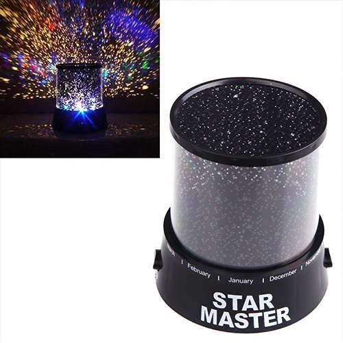 Colorful Romantic LED Universe Starry Sky Moon Projector Bedside Lamp