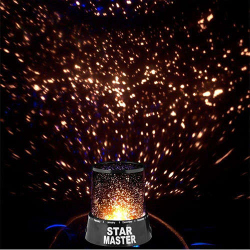 Colorful Romantic LED Universe Starry Sky Moon Projector Bedside Lamp