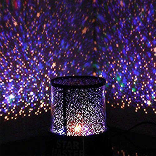 Colorful Romantic LED Universe Starry Sky Moon Projector Bedside Lamp