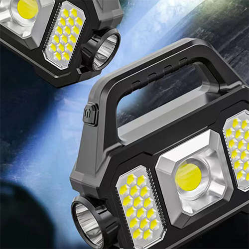 Led Solar Multifunctional Searchlight Portable Mobile Power Lighting
