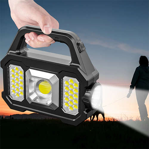 Led Solar Multifunctional Searchlight Portable Mobile Power Lighting
