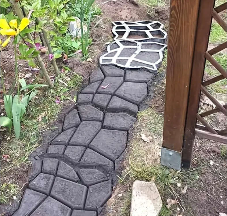 Concrete Paving Mold Garden Decorative Floor Template DIY Reusable