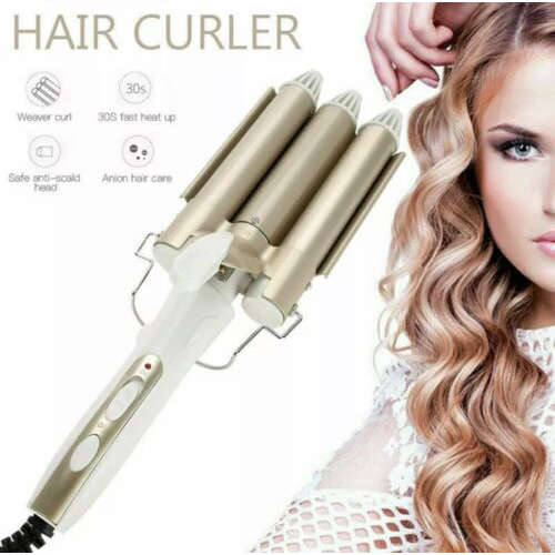 3 Barrel Mermaid Curling Iron Ceramic Curling Wand