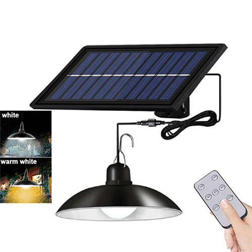 Led Double-Head Solar Chandelier Waterproof Outdoor Courtyard