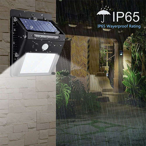 LED Solar PIR Motion Sensor Security Wall Garden Outdoor Light
