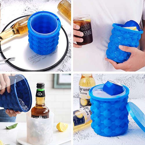 Ice Bucket Silicone Ice Bucket Ice Cube Molds and Container Boxes