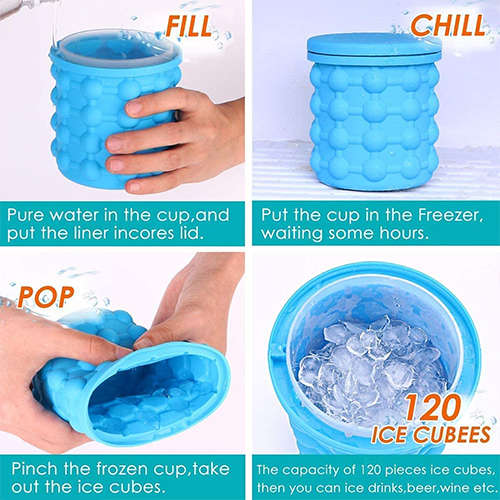 Ice Bucket Silicone Ice Bucket Ice Cube Molds and Container Boxes