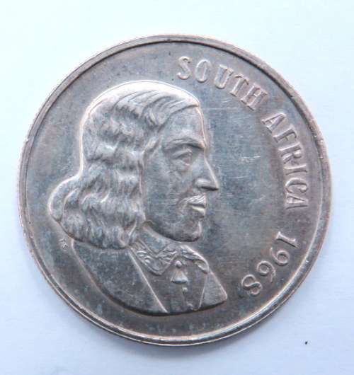 South Africa 1968. Silver. R1. " South "