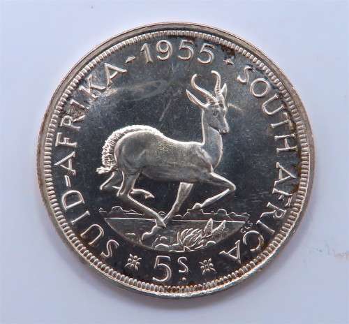 South Africa 5/- 1955. SS.