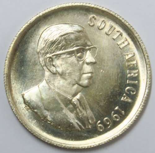 1969 S.A. Silver Rand "South" UNC.
