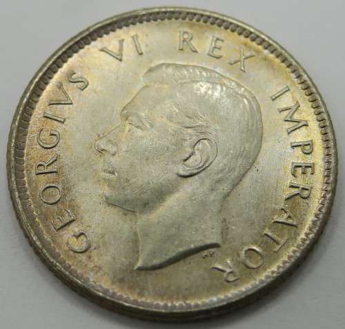 1938 South African 6 Pence / UNC / Gem