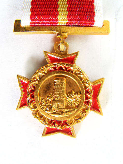 Miniature. South West Africa Police Star For Outstanding Service 1981 - 1989.