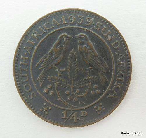 South Africa 1939 Quarter Penny Farthing 1/4D *** TOP GRADE  ***