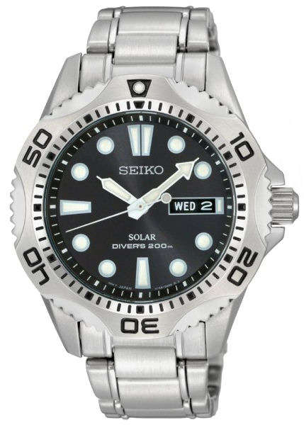 NEW ORIGINAL Seiko solar scuba divers SNE107P1 SNE107
