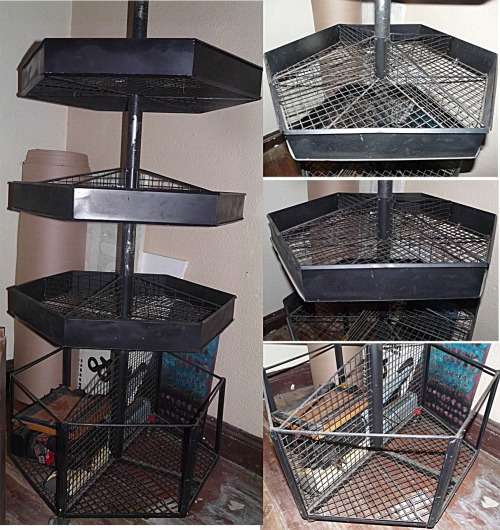 Black Wire ''Round'' Shelve