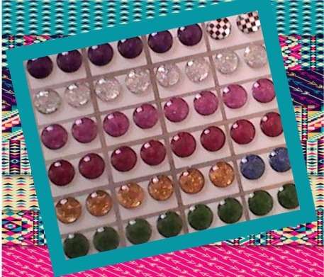 23 pairs Glitter Earings and 1 Pair Checker Earings