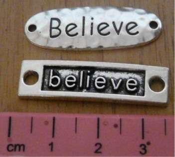 2 pc Believe Charm